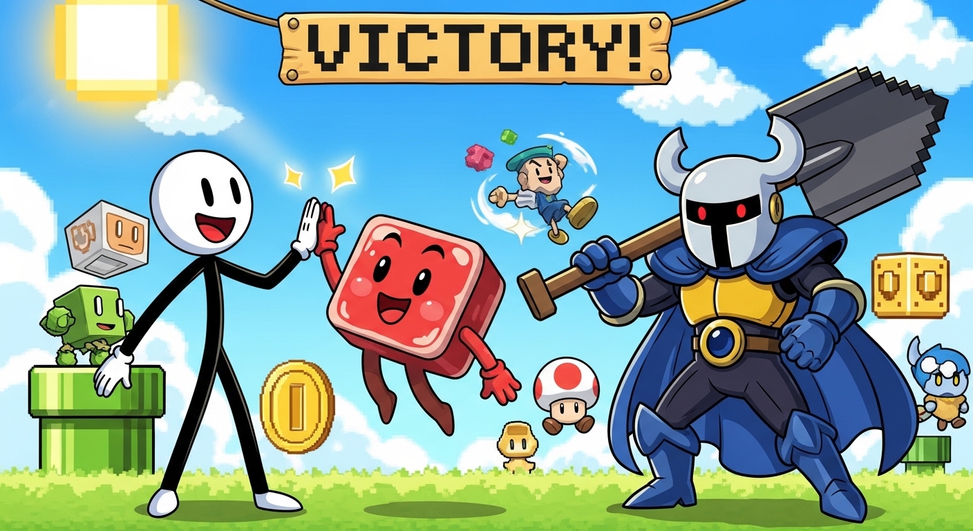 A nostalgic setup of a classic computer playing Flash games from the early 2000s.